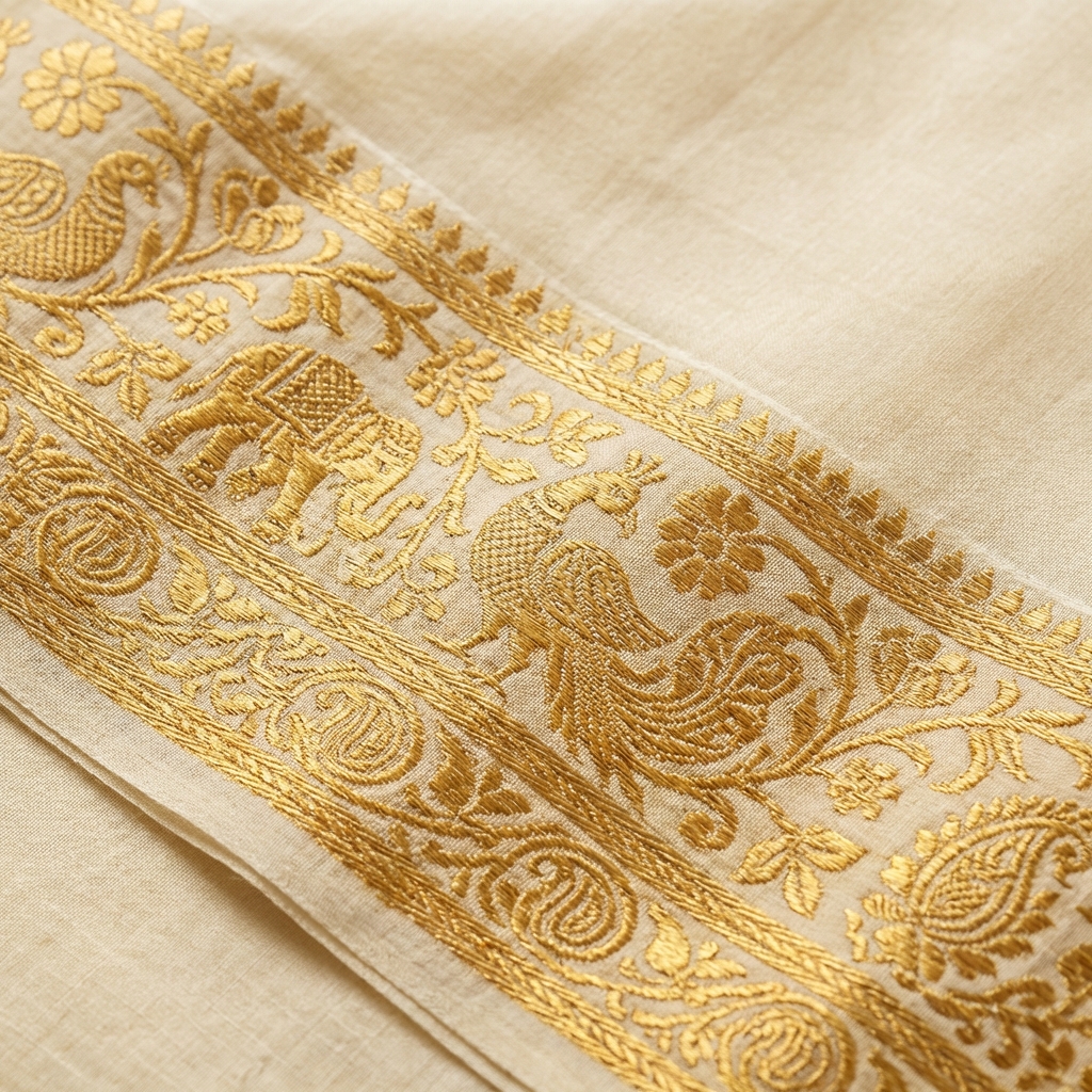 Gold Zari Border